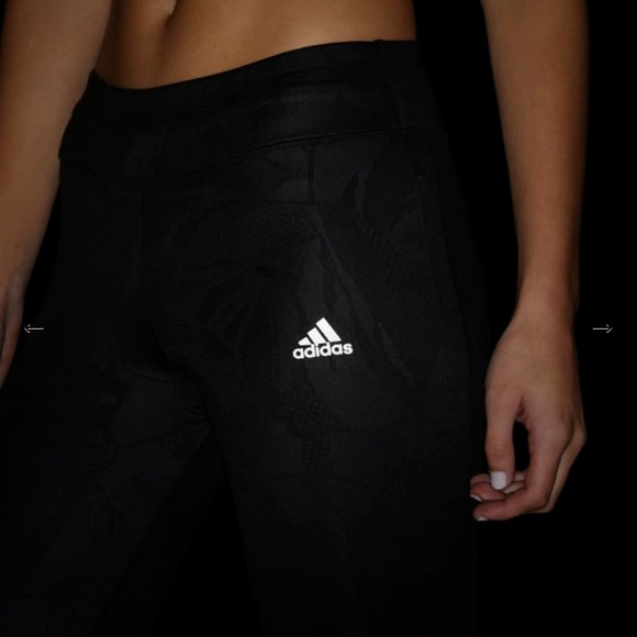 Adidas - Own The Run Paper Floral Tights - Picture 7 of 10